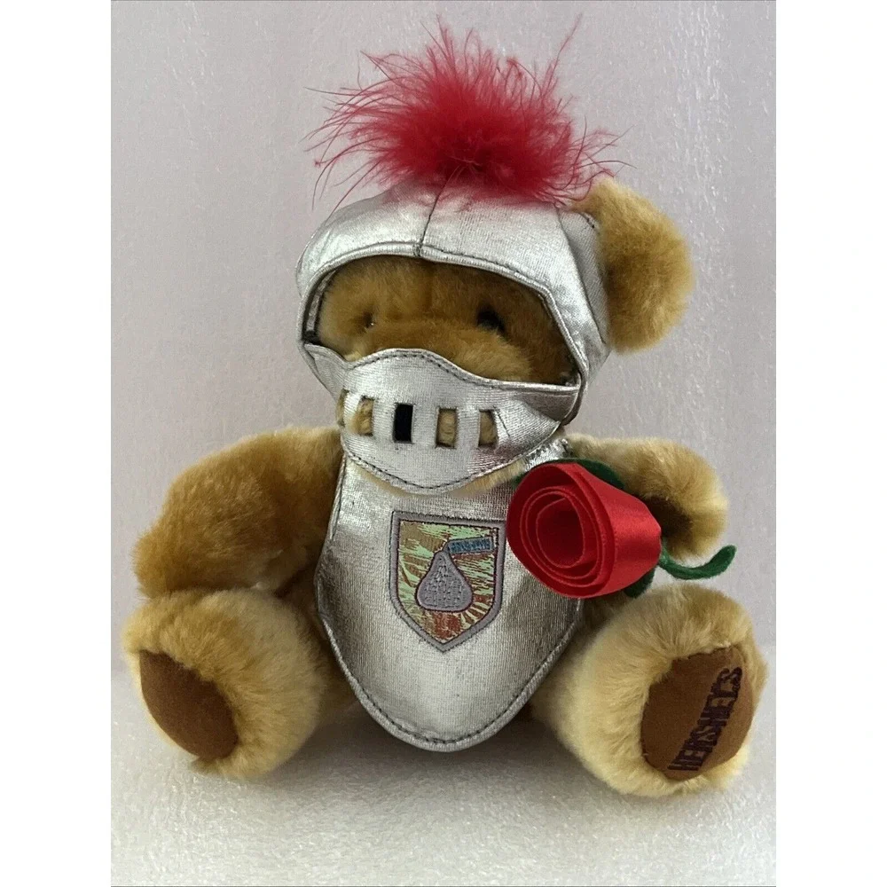 Hershey's Be My Valentine Kiss Bear With Rose - Retired Vintage Collectible NWOT